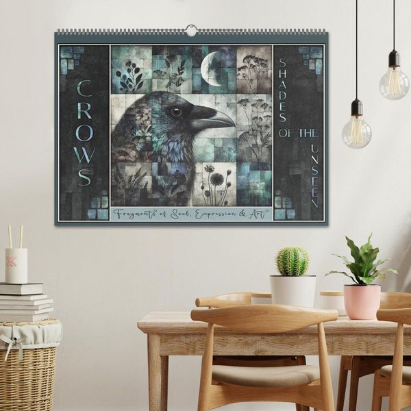 Produktbild: Crows. Shades of the Unseen. Art. (Wall Calendar 2026 DIN A2 landscape), CALVENDO 12 Month Wall Calendar
