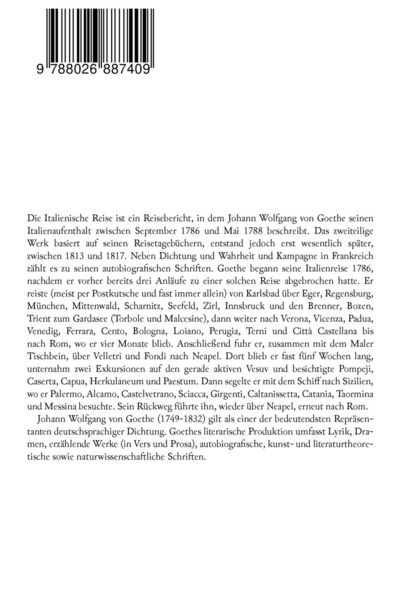 Produktbild: Italienische Reise (Ein Reisetagebuch)