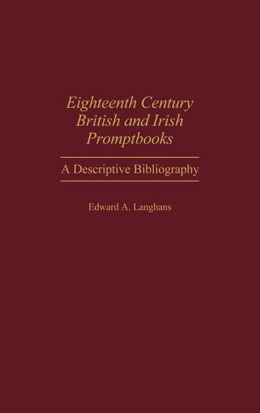 Produktbild: Eighteenth Century British and Irish Promptbooks