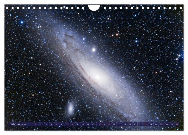 Produktbild: Galaxien, Sterne und Nebel: Leuchten aus dem All (Wandkalender 2026 DIN A4 quer), CALVENDO Monatskalender