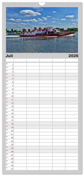 Produktbild: Familienplaner 2026 - Feuerwehr - weltweit im Einsatz mit 5 Spalten (Wandkalender, 21 x 45 cm) CALVENDO