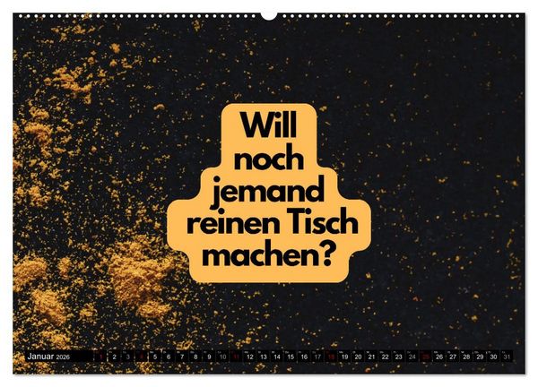 Produktbild: Komm Kaffeesatz lesen! (Wandkalender 2026 DIN A2 quer), CALVENDO Monatskalender