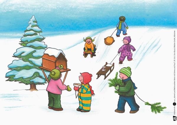 Produktbild: Advent und Weihnachten feiern mit Emma und Paul. Kamishibai Bildkartenset