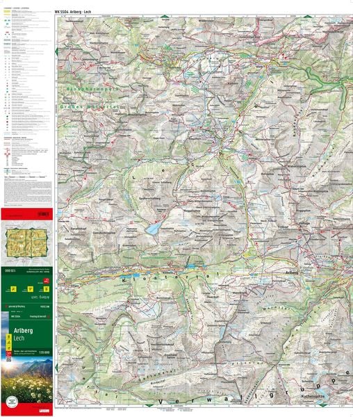 Produktbild: Freytag & berndt Wanderkarte WK 5504 Arlberg, Lech 1:35.000