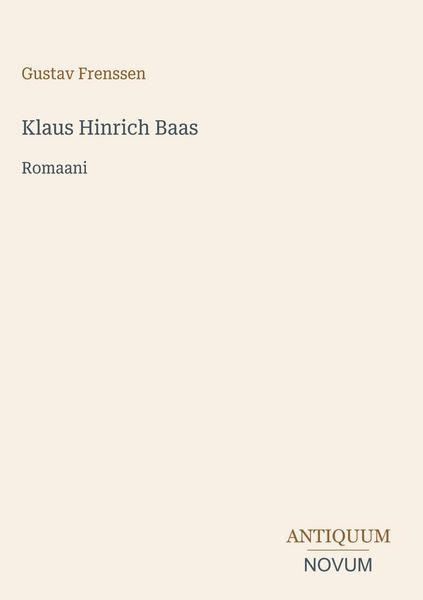 Produktbild: Klaus Hinrich Baas