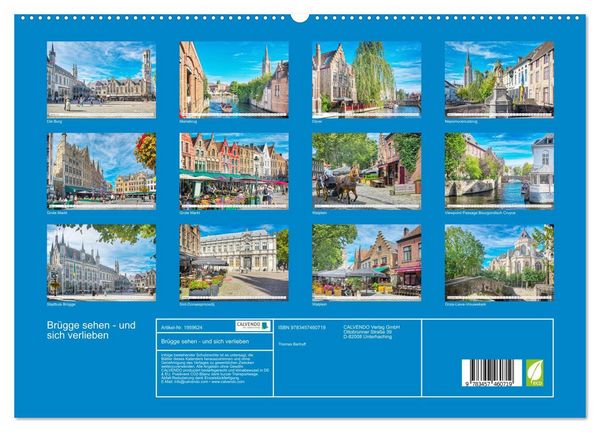 Produktbild: Br&uuml;gge sehen - und sich verlieben (hochwertiger Premium Wandkalender 2026 DIN A2 quer), Kunstdruck in Hochglanz