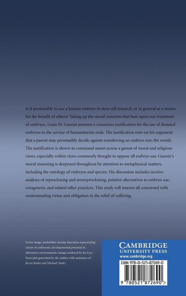 Produktbild: The Morality of Embryo Use