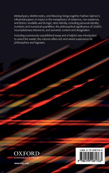 Produktbild: Metaphysics, Mathematics, and Meaning