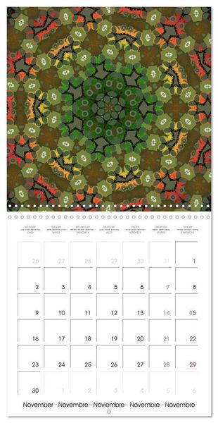 Produktbild: Mandalas Recherche int&eacute;rieure (Calendrier mural carr&eacute; 2026 30x30 cm) Calendrier double avec une page pour vos prises de notes