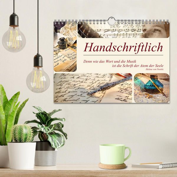 Produktbild: Handschriftlich (Wandkalender 2026 DIN A4 quer), CALVENDO Monatskalender
