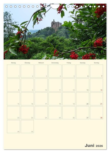Produktbild: Unterwegs im Elsass &ndash; Terminplaner (Wandkalender 2026 DIN A4 hoch), CALVENDO Monatskalender
