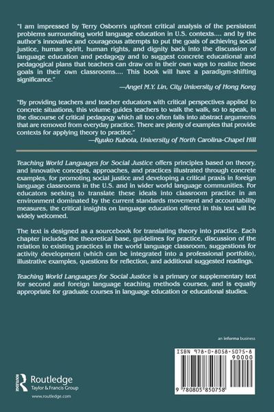 Produktbild: Teaching World Languages for Social Justice