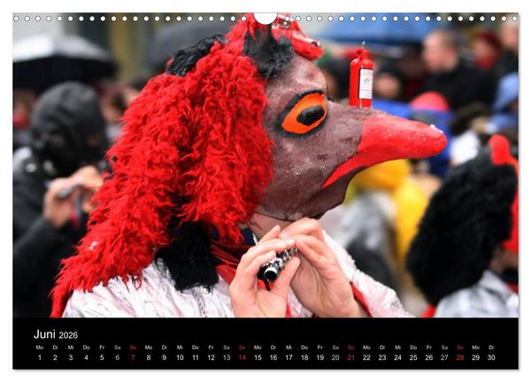 Produktbild: Basler Fasnacht - die drey scheenschte D&auml;&auml;g (Wandkalender 2026 DIN A3 quer), CALVENDO Monatskalender