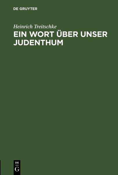 Produktbild: Ein Wort &uuml;ber unser Judenthum