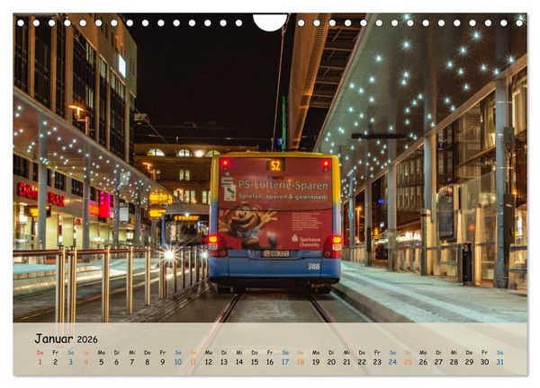 Produktbild: Nahverkehr in Chemnitz (Wandkalender 2026 DIN A4 quer), CALVENDO Monatskalender