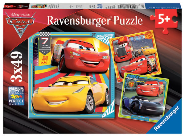 Produktbild: Puzzle Ravensburger Bunte Flitzer 3 X 49 Teile