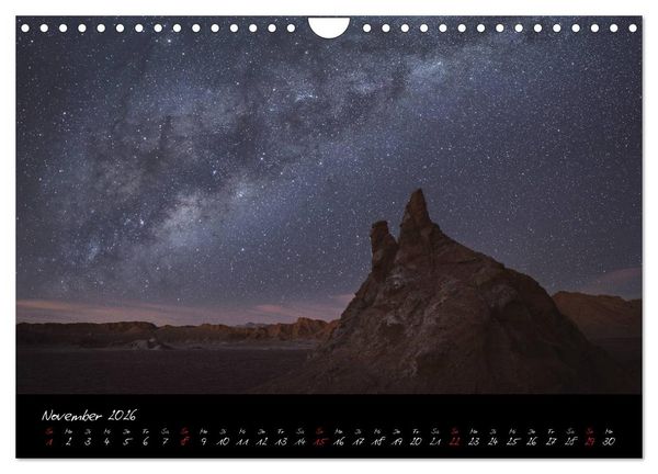 Produktbild: Faszination Milchstra&szlig;e - eine Reise zu den Nachtlandschaften unserer Erde (Wandkalender 2026 DIN A4 quer), CALVENDO Monatskalender