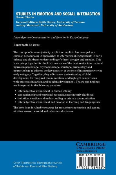 Produktbild: Intersubjective Communication and Emotion in Early Ontogeny