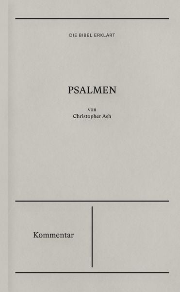 Produktbild: Psalmen | Kommentar (Die Bibel erkl&auml;rt)