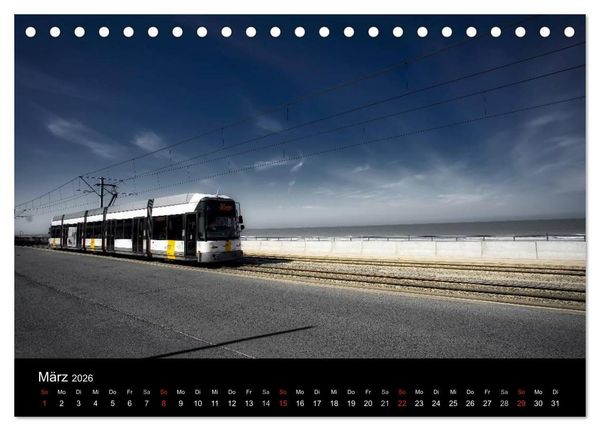 Produktbild: Kusttram Belgien (Tischkalender 2026 DIN A5 quer), CALVENDO Monatskalender