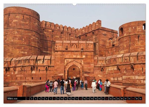 Produktbild: Indien - das goldene Dreieck, Delhi-Agra-Jaipur (Wandkalender 2026 DIN A2 quer), CALVENDO Monatskalender