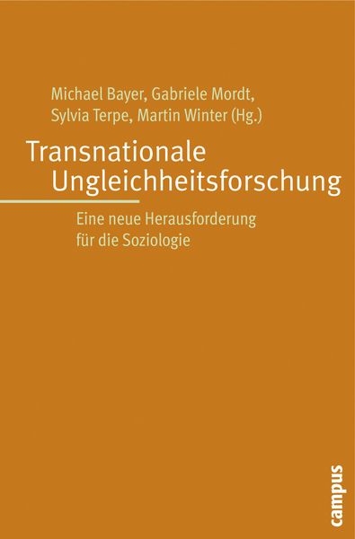 Produktbild: Transnationale Ungleichheitsforschung