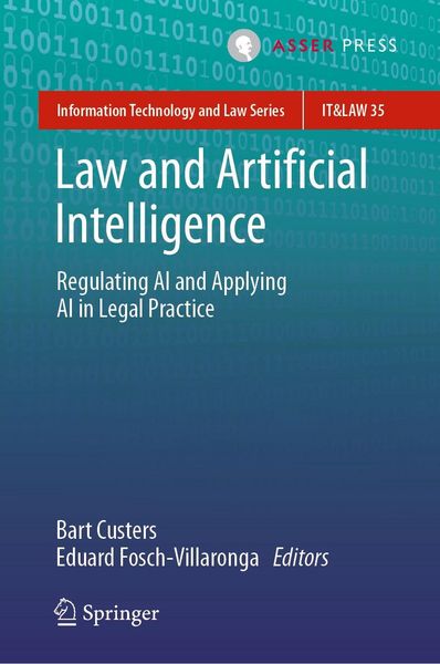 Produktbild: Law and Artificial Intelligence