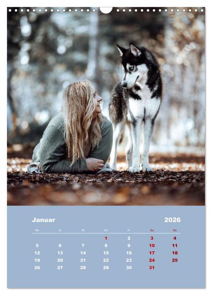 Produktbild: Du und ich - Dreamteamfotografie - Mensch und Hund (Wandkalender 2026 DIN A3 hoch), CALVENDO Monatskalender