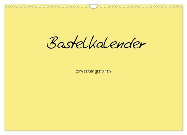 Produktbild: Bastelkalender - Gelb (Wandkalender 2027 DIN A3 quer), CALVENDO Monatskalender