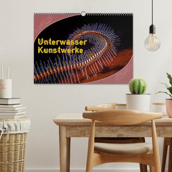 Produktbild: Unterwasser Kunstwerke (Wandkalender 2026 DIN A3 quer), CALVENDO Monatskalender