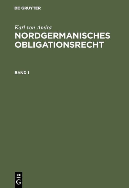 Produktbild: Nordgermanisches Obligationsrecht