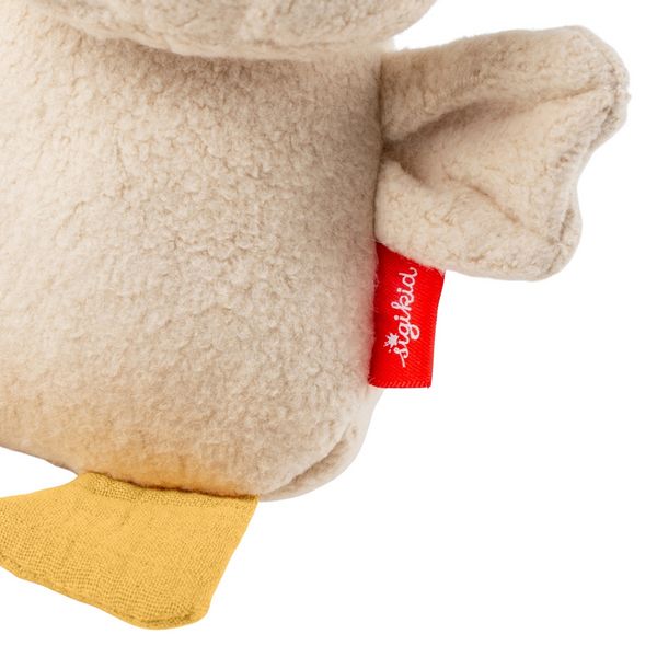 Produktbild: Sigikid 31259 - Knister-Greifling Ente mit Quietsche, 15 cm, Musselin/Teddystoff, sigibaby