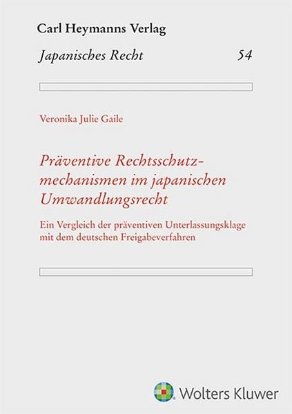 Produktbild: Pr&auml;ventive Rechtsschutzmechanismen im japani. UmwandlungsR