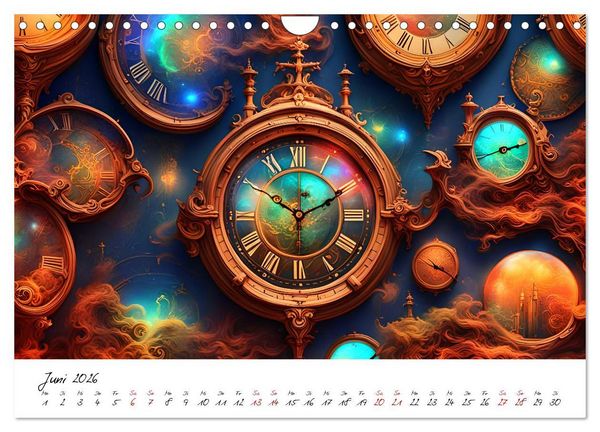 Produktbild: Abstrakte Zeitspr&uuml;nge (Wandkalender 2026 DIN A4 quer), CALVENDO Monatskalender