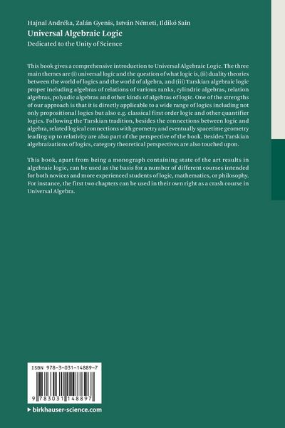 Produktbild: Universal Algebraic Logic