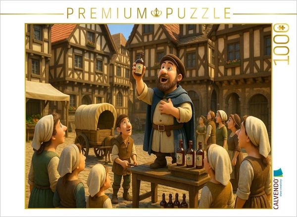 CALVENDO Puzzle Wundertränke auf dem Mittelaltermarkt | 1000 Teile Lege-Größe 64x48cm Foto-Puzzle für glückliche Stunden