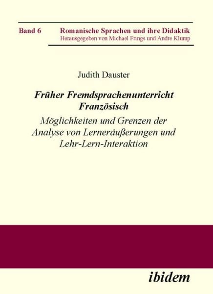 Produktbild: Fr&uuml;her Fremdsprachenunterricht Franz&ouml;sisch
