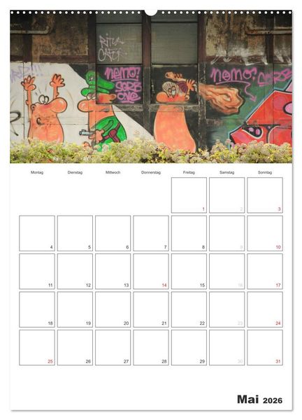 Produktbild: GRAFFITI 2026 / Planer (Wandkalender 2026 DIN A2 hoch), CALVENDO Monatskalender