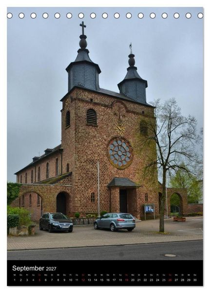 Produktbild: Sa(ar)krale Baukunst - Kirchenarchitektur im Saarland (Tischkalender 2027 DIN A5 hoch), CALVENDO Monatskalender