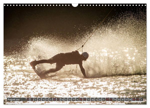 Produktbild: Wakeboarding - make water burn (Wandkalender 2026 DIN A3 quer), CALVENDO Monatskalender