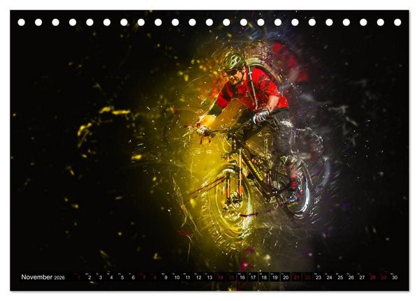 Produktbild: Downhill Explosion (Tischkalender 2026 DIN A5 quer), CALVENDO Monatskalender