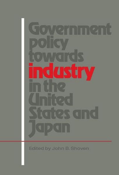 Produktbild: Government Policy Towards Industry in the United States and Japan