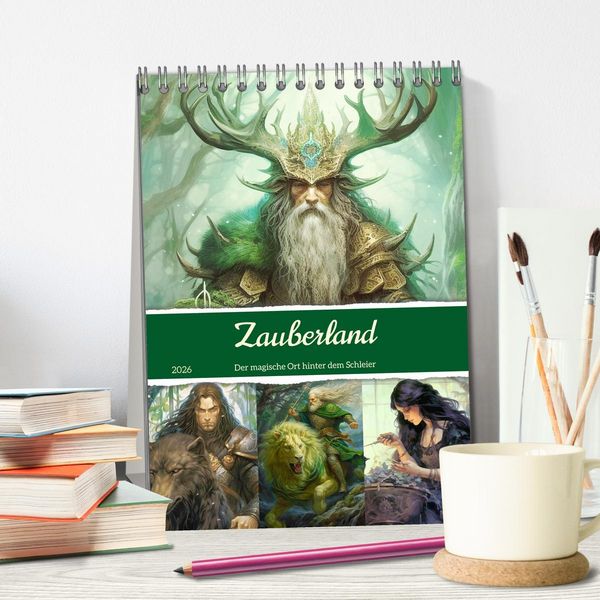 Produktbild: Zauberland. Der magische Ort hinter dem Schleier (Tischkalender 2026 DIN A5 hoch), CALVENDO Monatskalender