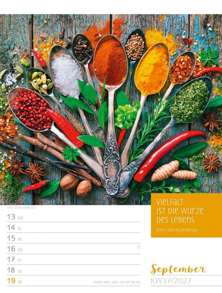 Produktbild: Augenblicke der Achtsamkeit Wochenplaner Kalender 2027