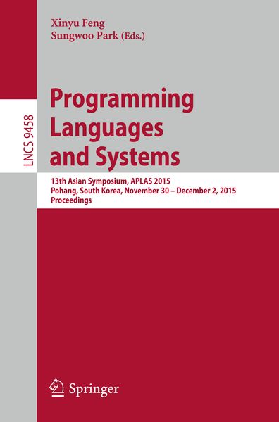 Produktbild: Programming Languages and Systems