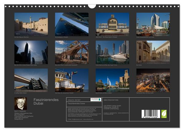 Produktbild: Faszinierendes Dubai (Wandkalender 2026 DIN A3 quer), CALVENDO Monatskalender