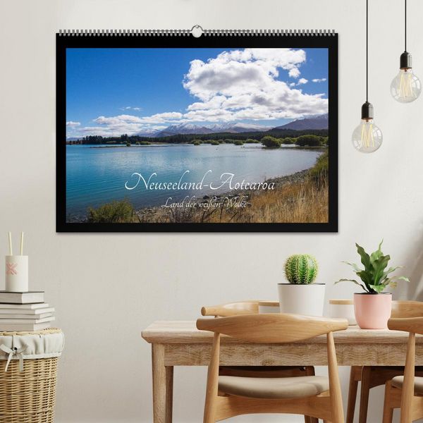 Produktbild: Neuseeland-Aotearoa, Land der wei&szlig;en Wolke (Wandkalender 2026 DIN A2 quer), CALVENDO Monatskalender