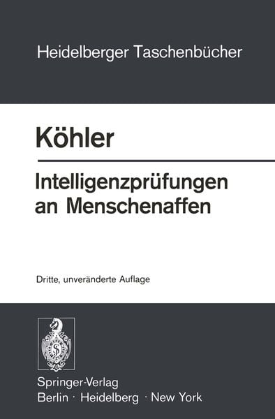 Produktbild: Intelligenzpr&uuml;fungen an Menschenaffen