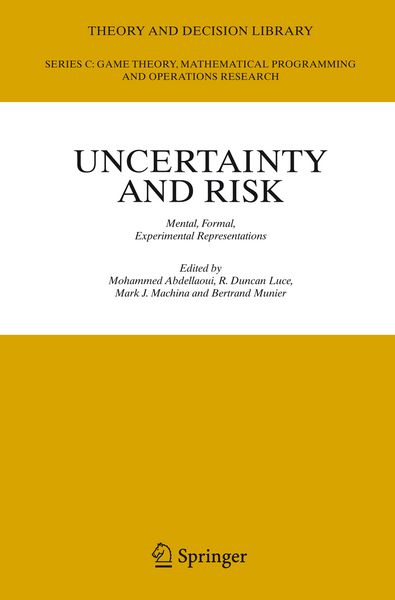 Produktbild: Uncertainty and Risk