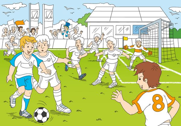 Produktbild: Fu&szlig;ball. Buntes Sticker-Malbuch